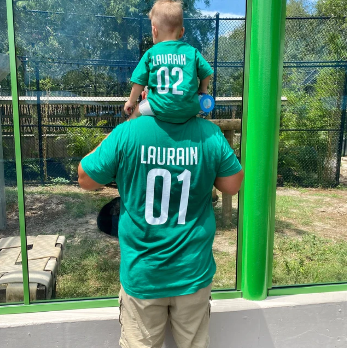 Daddy and Me Matching Jersey Style T-Shirts