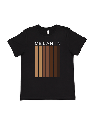 Shades of Melanin Kids Black History Shirt
