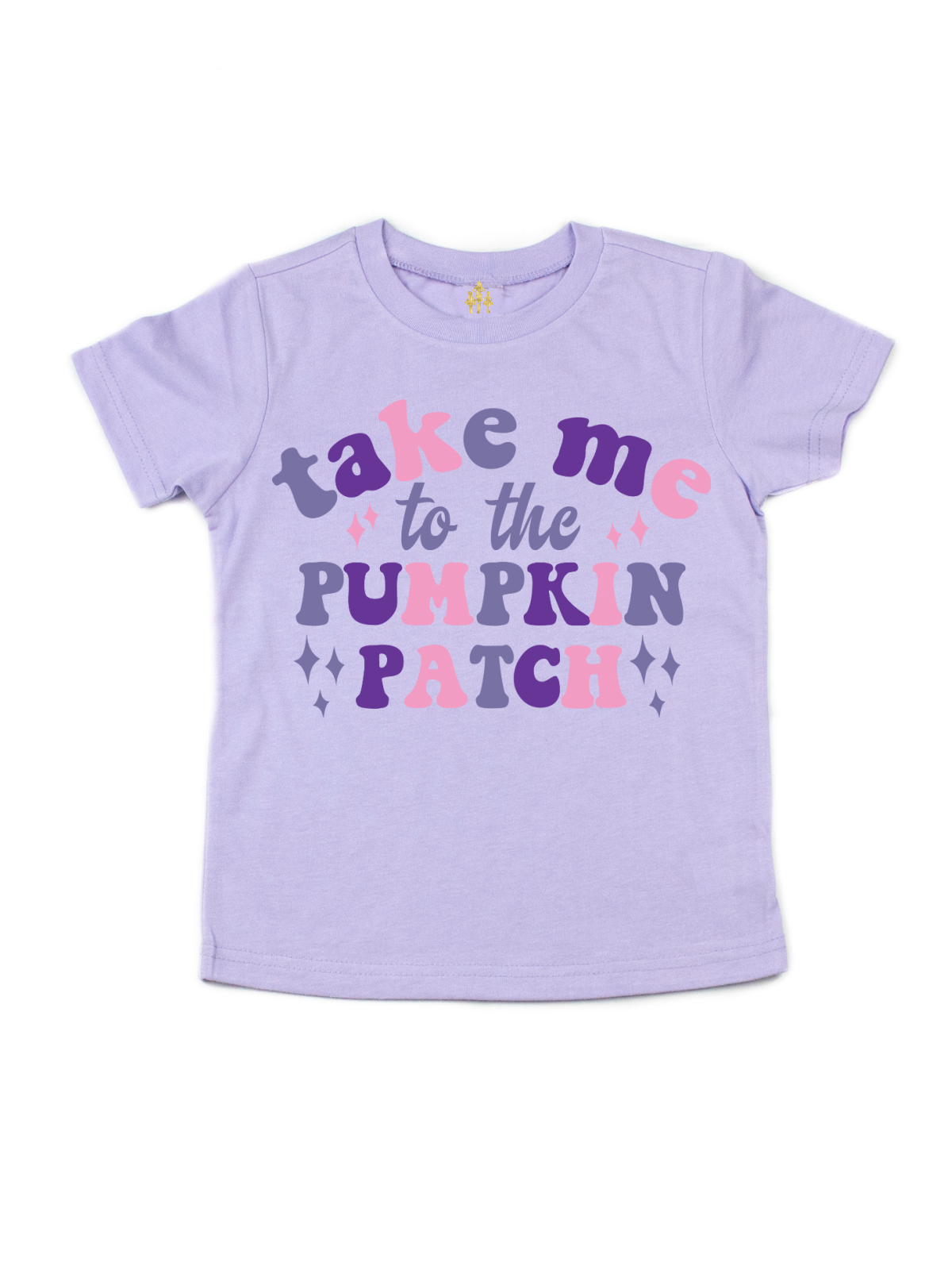 Take Me To The Pumpkin Patch Kids Lavender Shirt