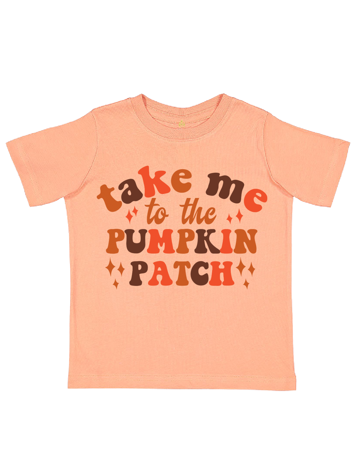 Take Me To The Pumpkin Patch Peach Kids Shirt