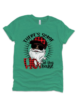 theres some ho's in this house funny christmas shirt