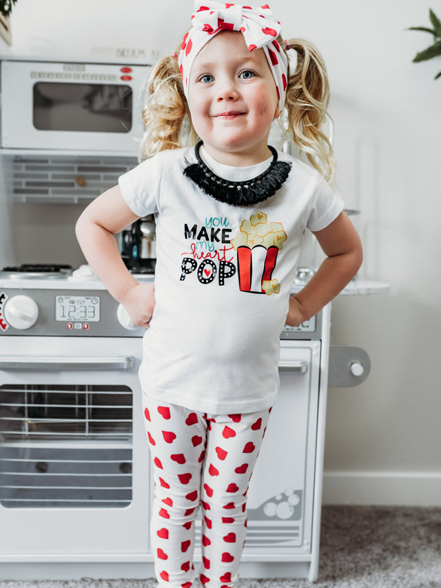 You Make My Heart Pop Girls Valentine's Day Shirt