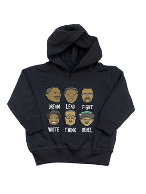 kids black history month pullover hoodie