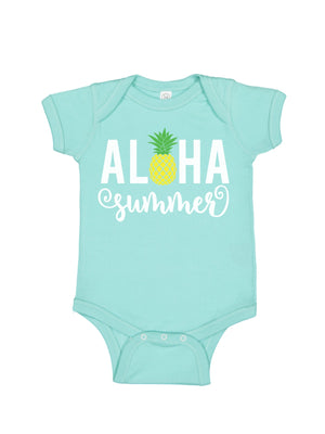 Aloha Summer Chill Blue Baby Bodysuit