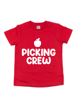 Apple Picking Crew Kids Fall Shirt
