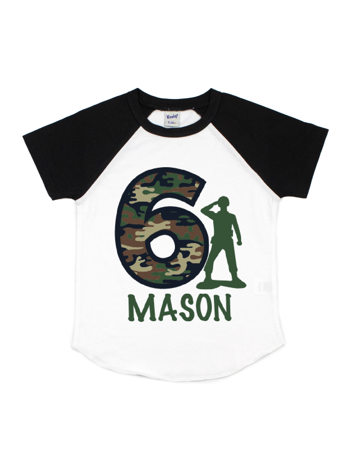 boys camouflage army man shirt