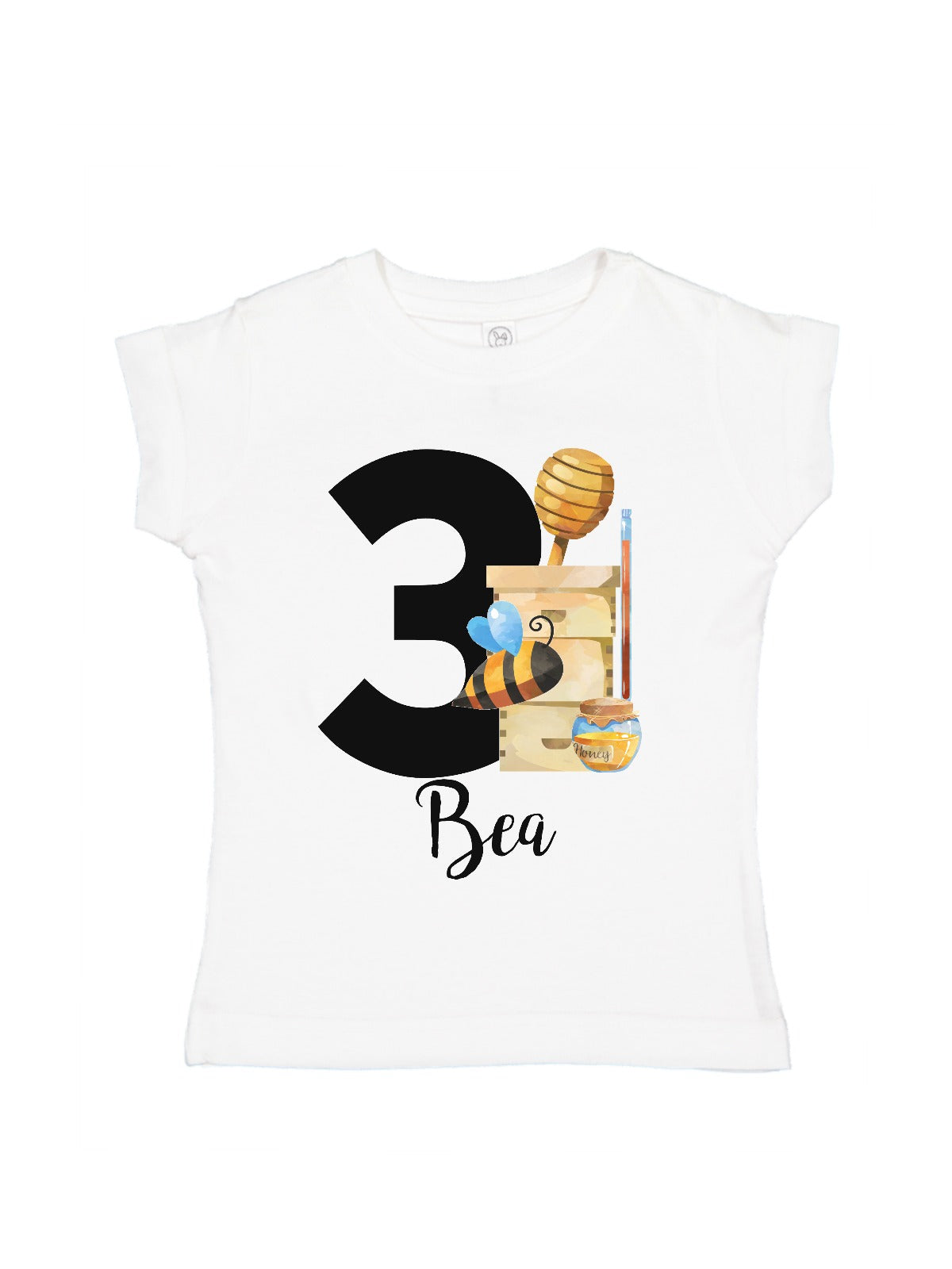 girls personalized bee keeper bodysuit and t-shirt