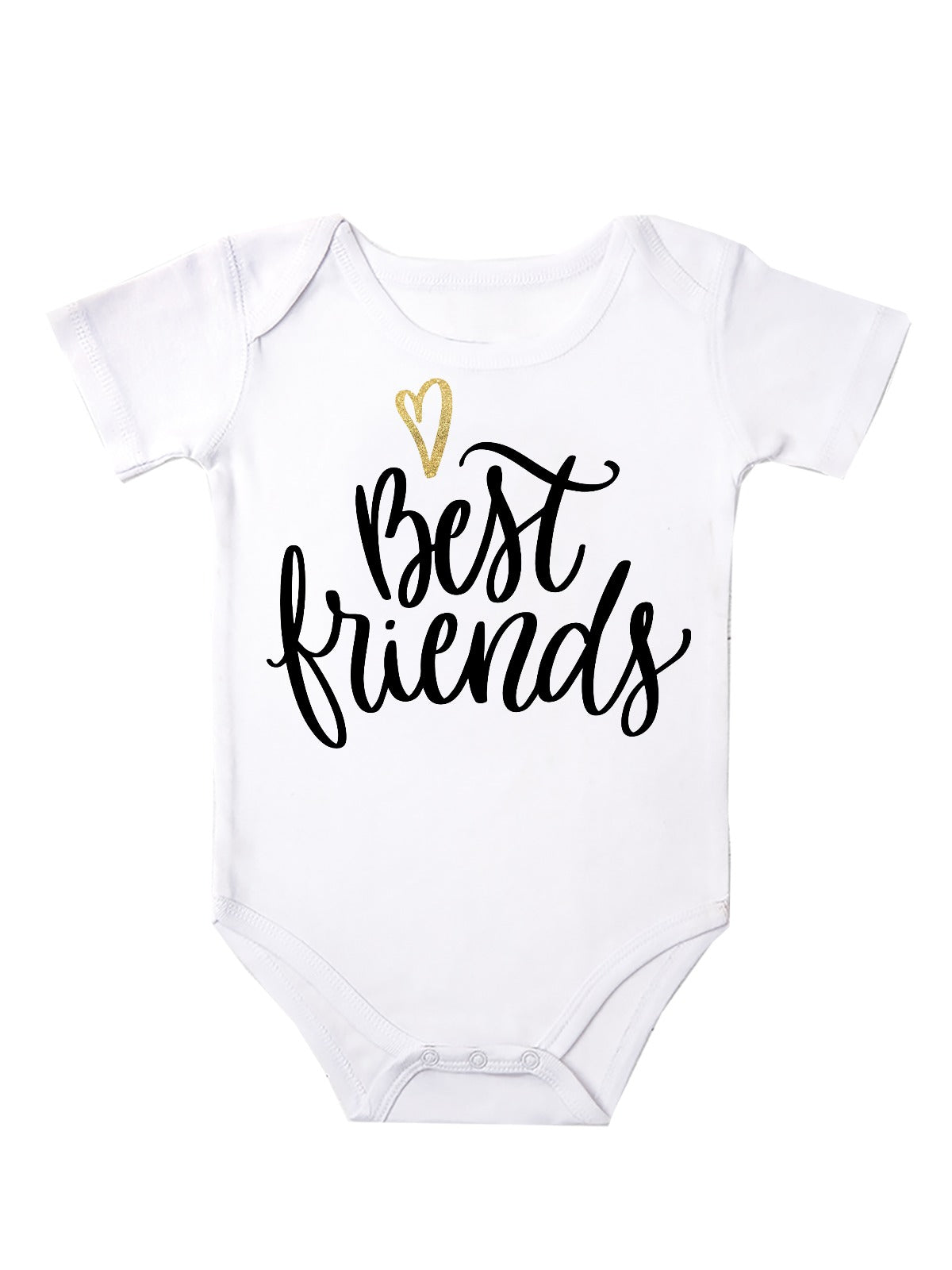 Additional Best Friends Bodysuit in white