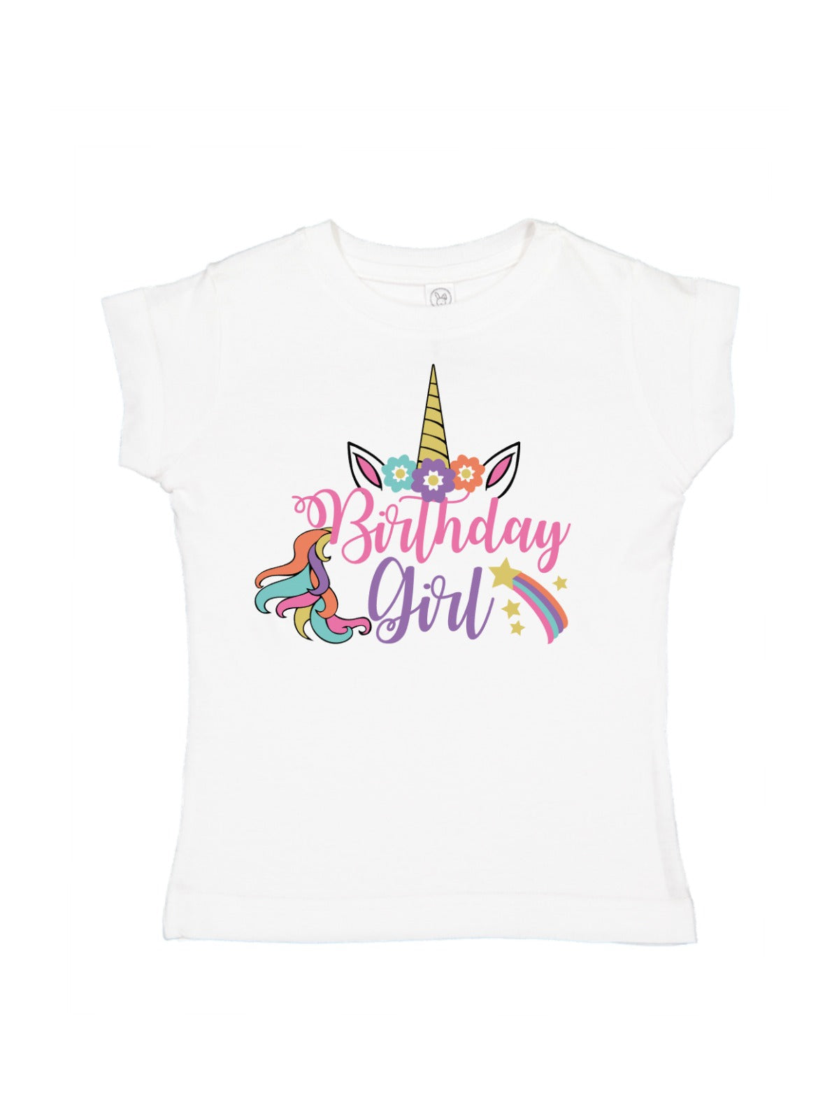 unicorn birthday girl t-shirt