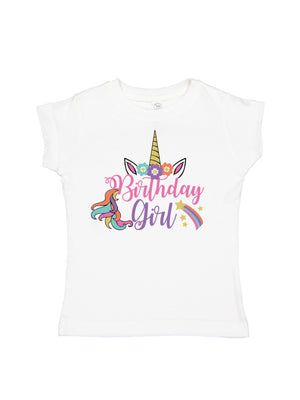 Birthday Girl Unicorn Girls Tank Top & Shirts
