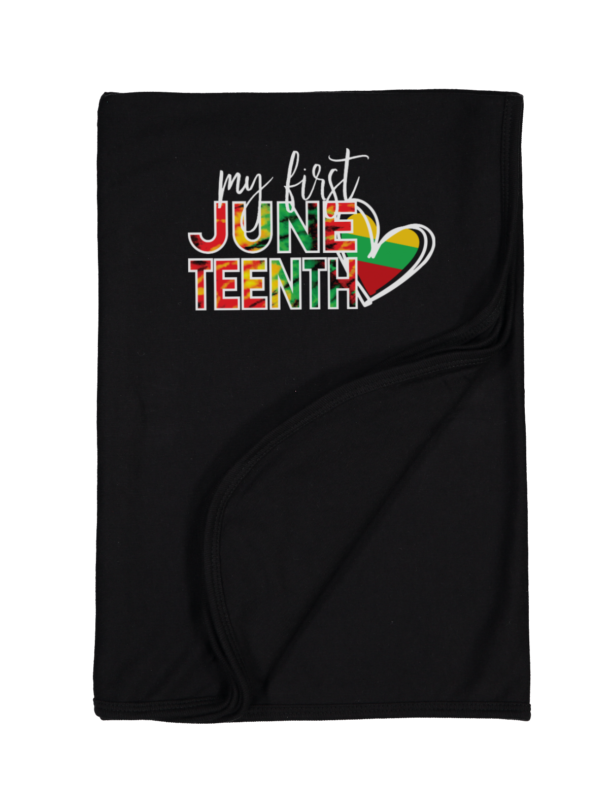 My First Juneteenth Infant Blanket in Black