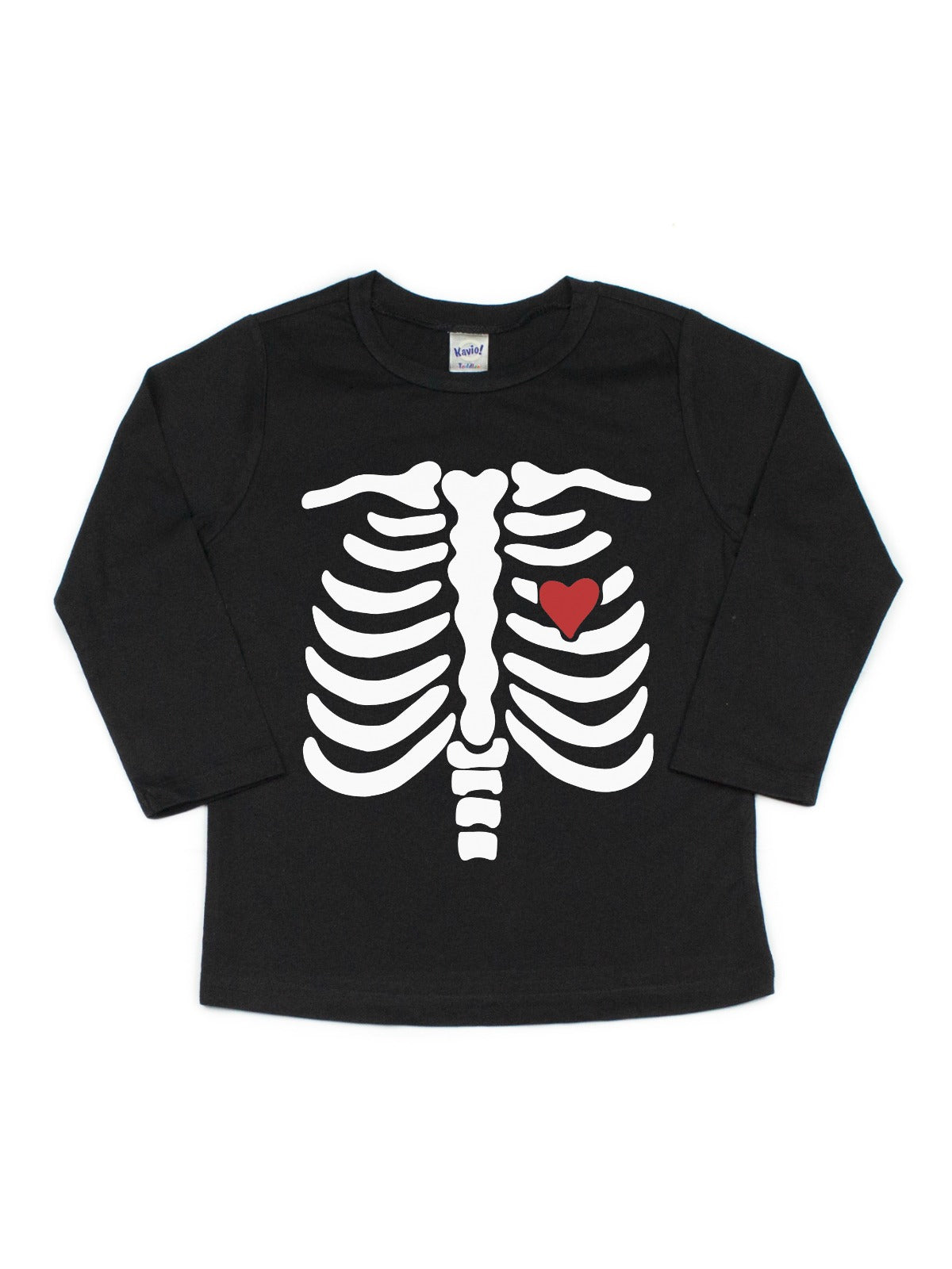 girls skeleton with heart shirt