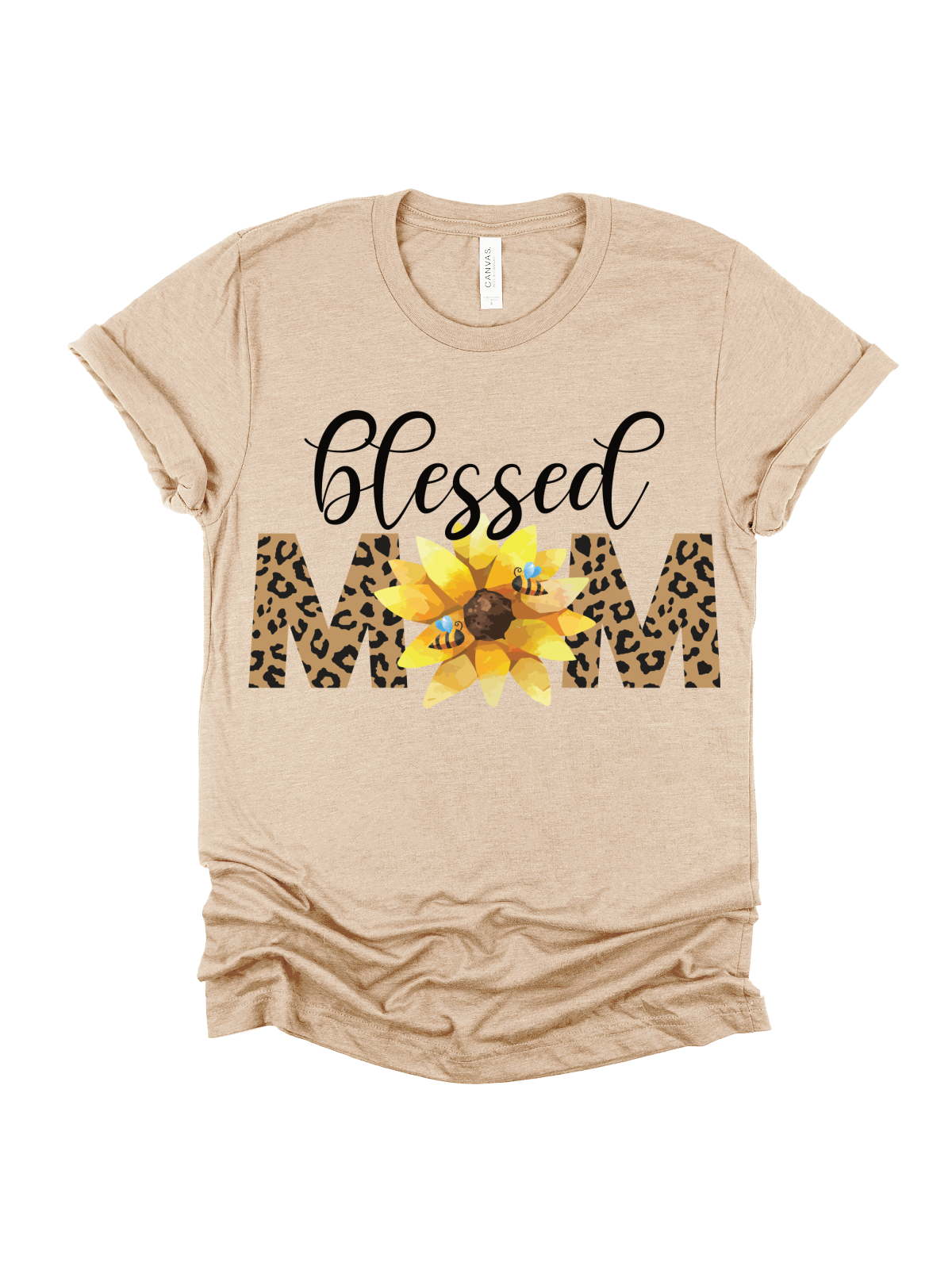 blessed mom mothers day sunflower shirt
