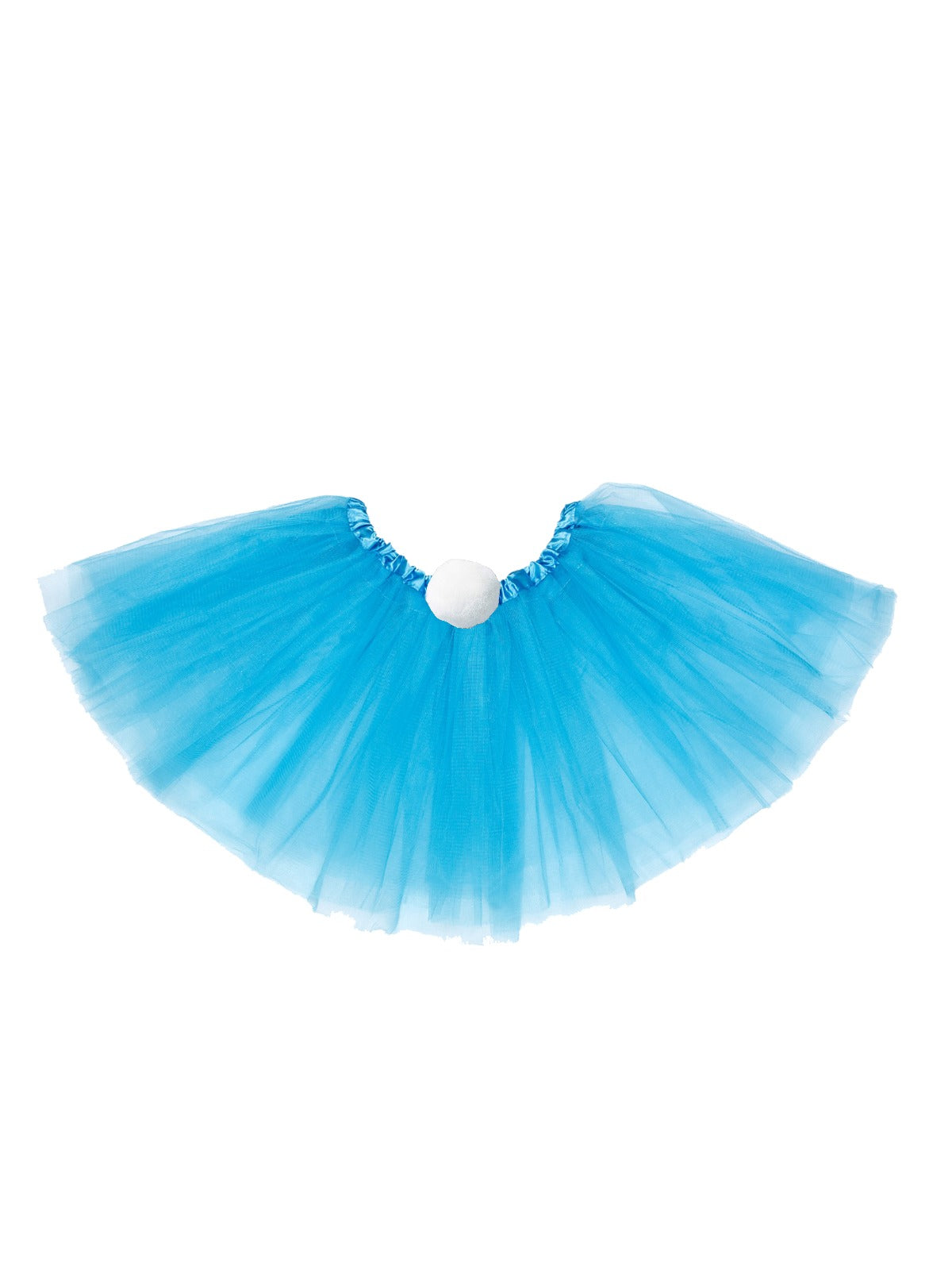girls blue bunny tail tutu for Easter