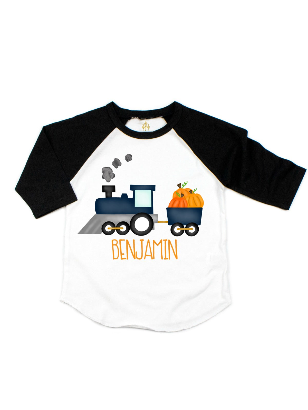 Pumpkin train kids Thanksgiving shirt