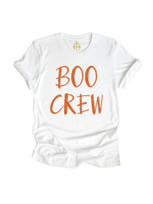 Boo Crew Adult Shirt - Black & Orange