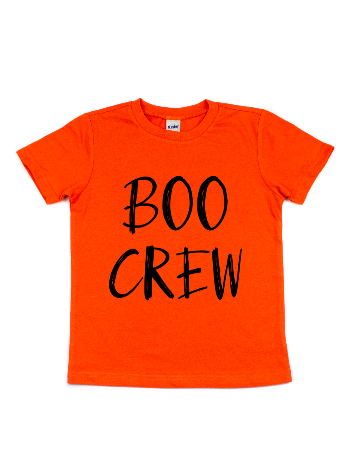 boo crew kids orange shirt