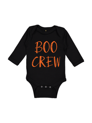boo crew baby halloween bodysuit long sleeve