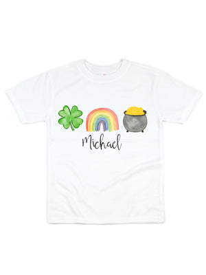 kids st patrick's day t-shirt personalized