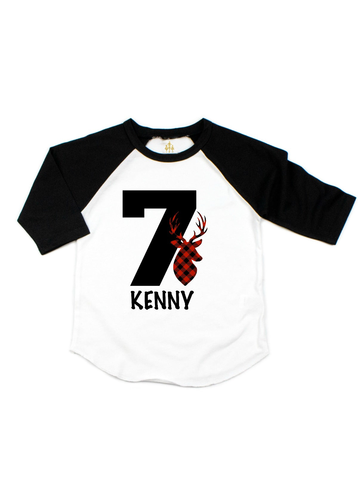 boys personalized winter birthday raglan shirt