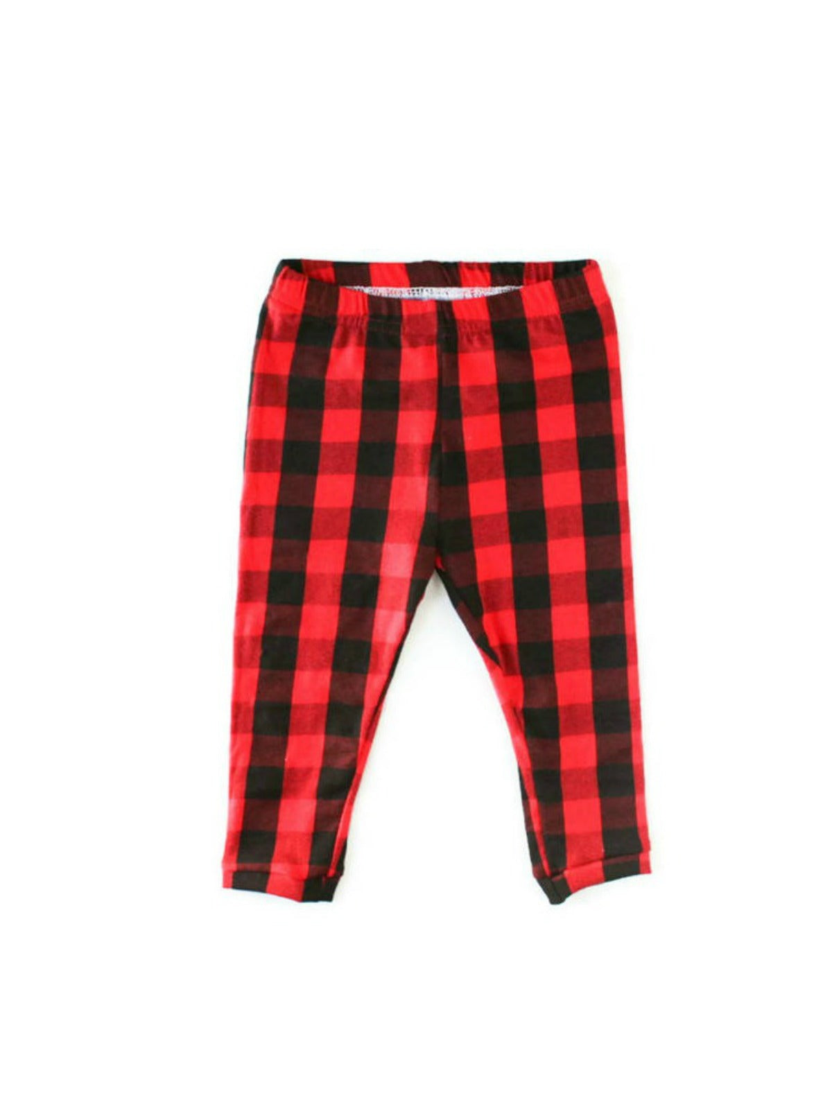 buffalo plaid leggings for baby girls