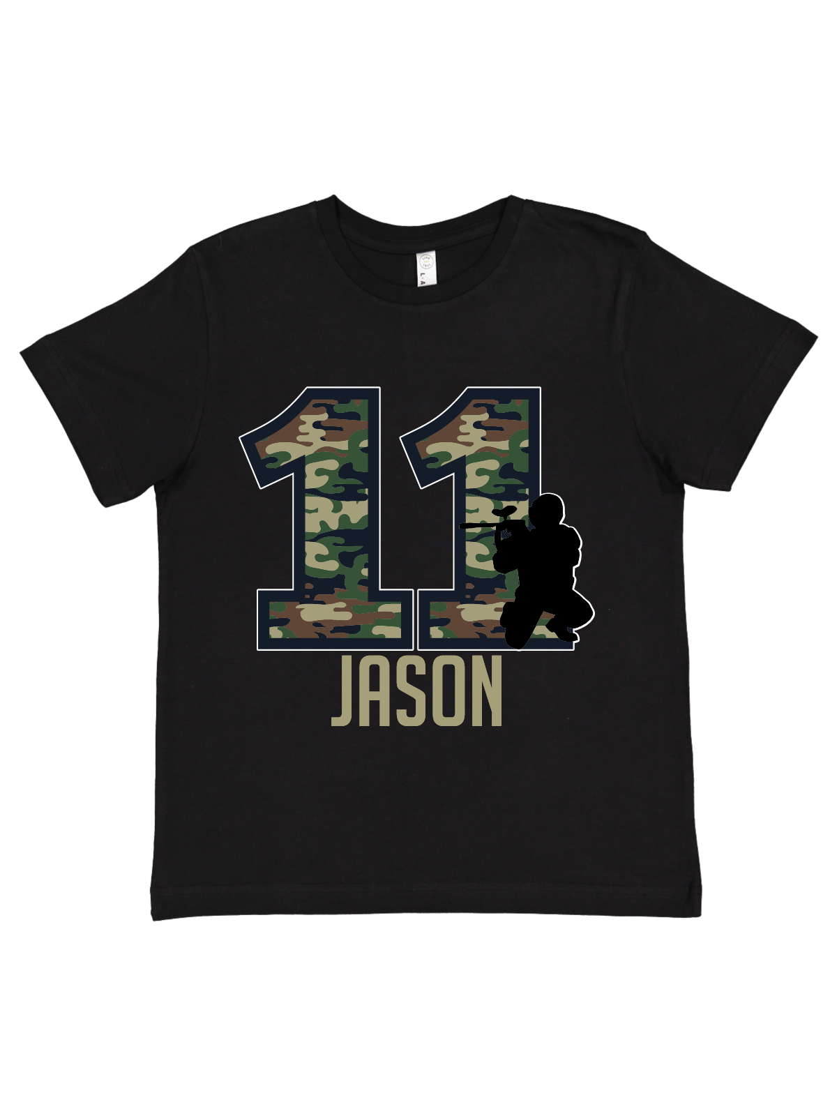 personalized camo paintball shirt
