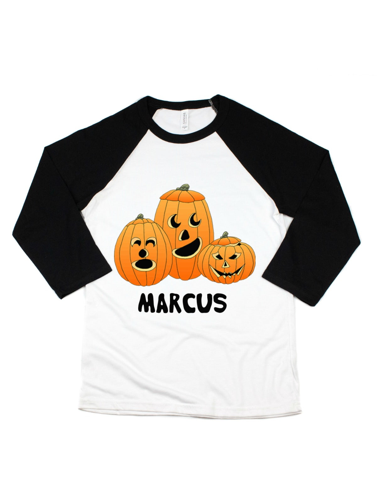 Kids Jack-o-Lantern Funny Faces Halloween Shirt