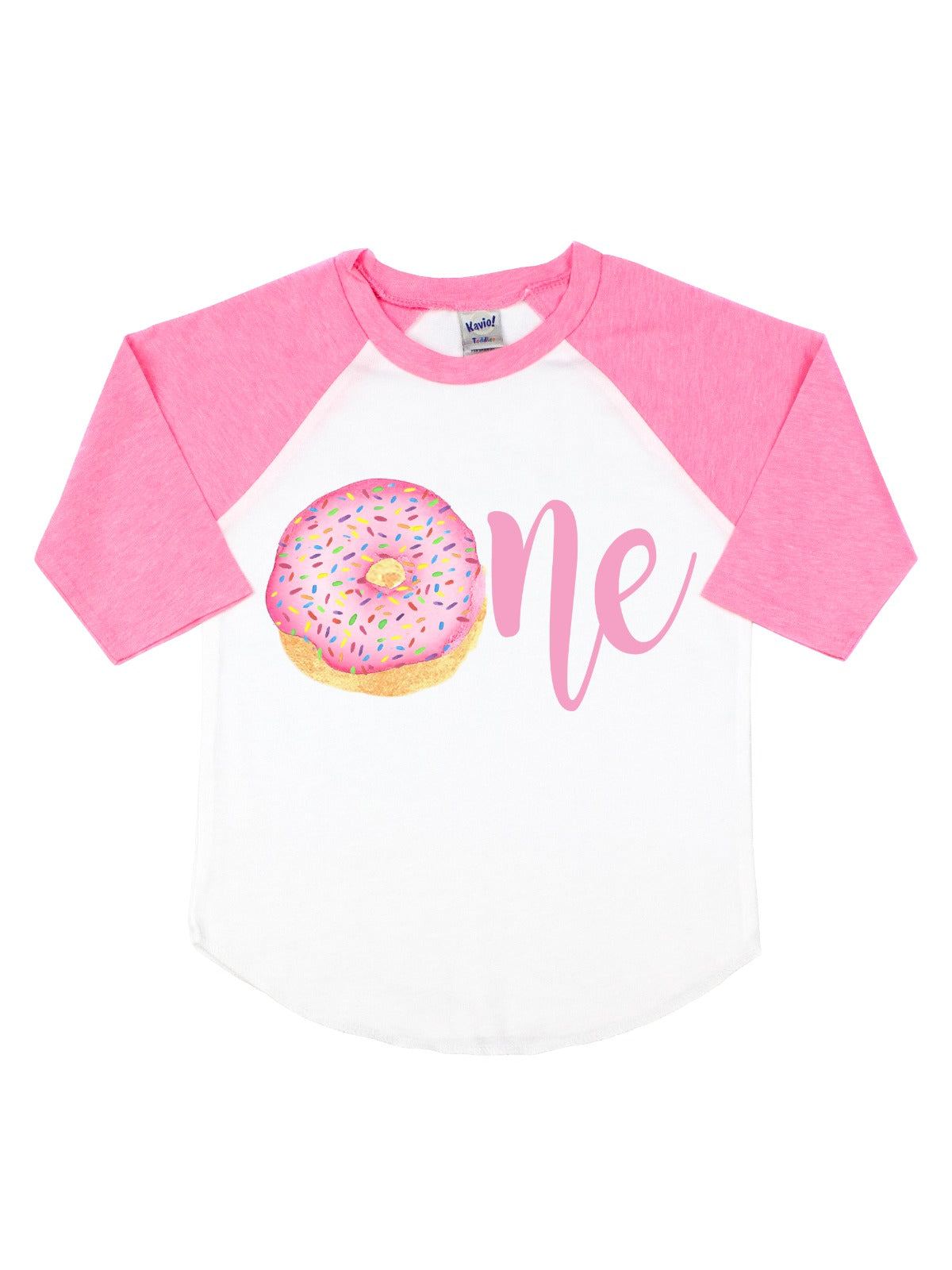 girls first birthday ONE donut shirt
