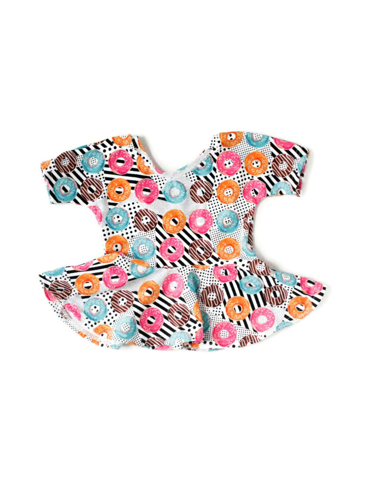 sprinkle donuts peplum top for girls