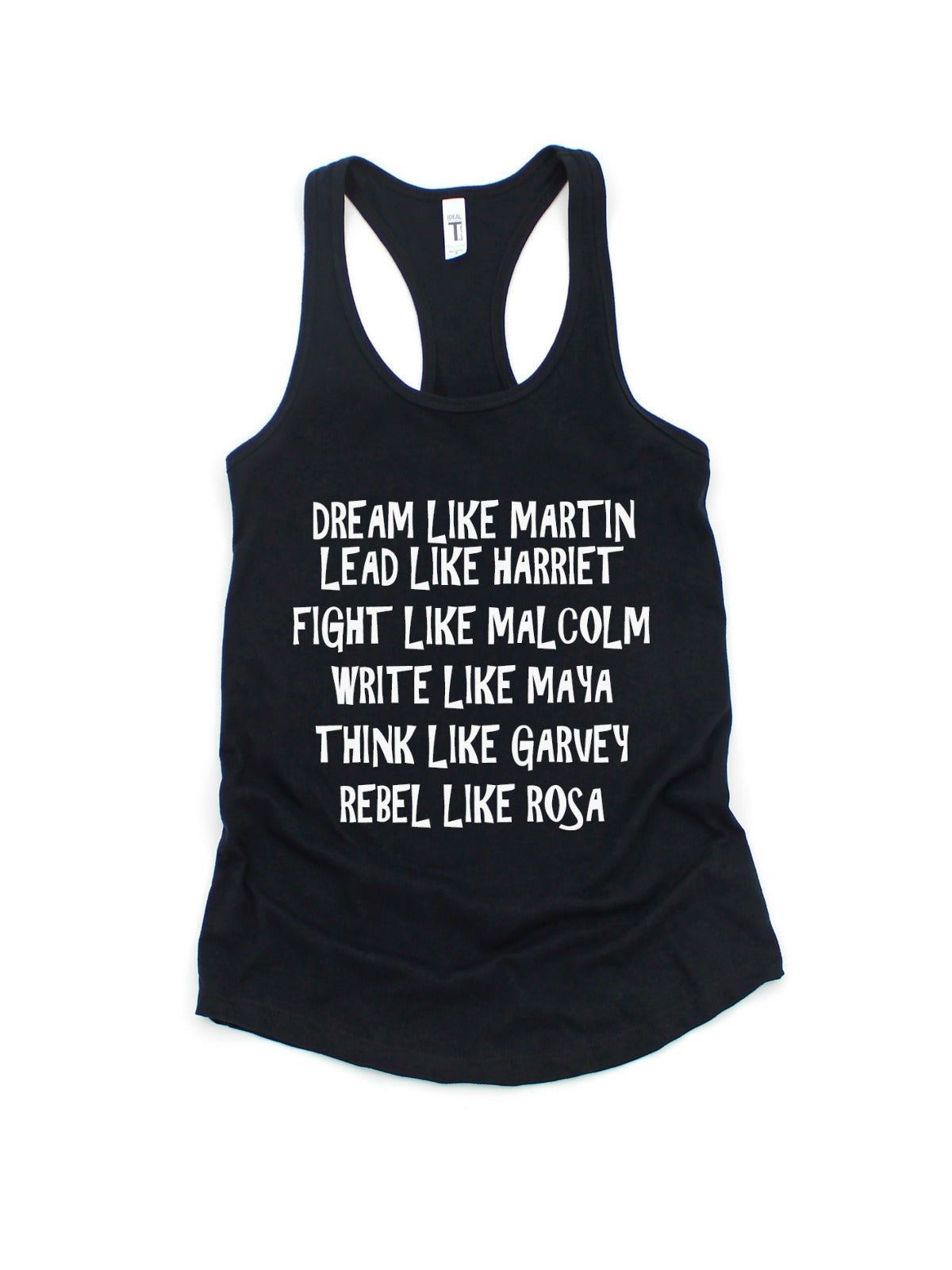 Dream like Martin Womens Black History Tank Top