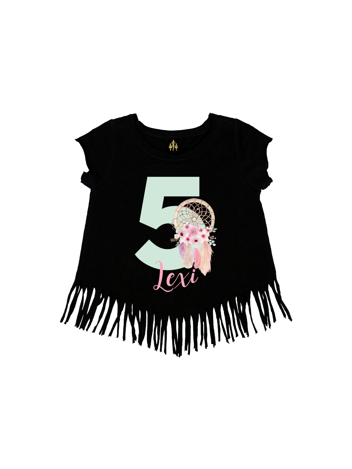 girls fringe dreamcatcher shirt