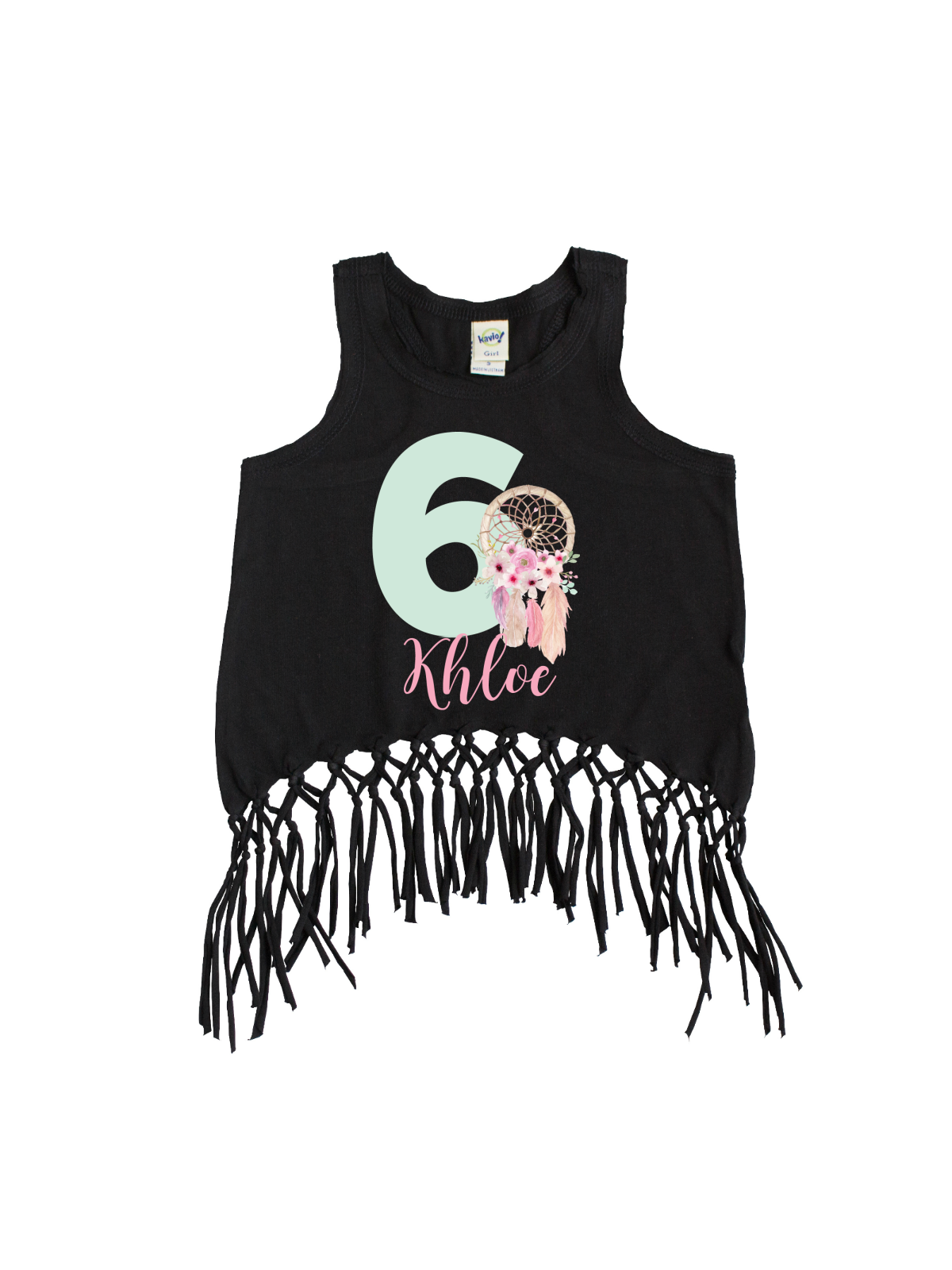 personalized girls fringe birthday shirts