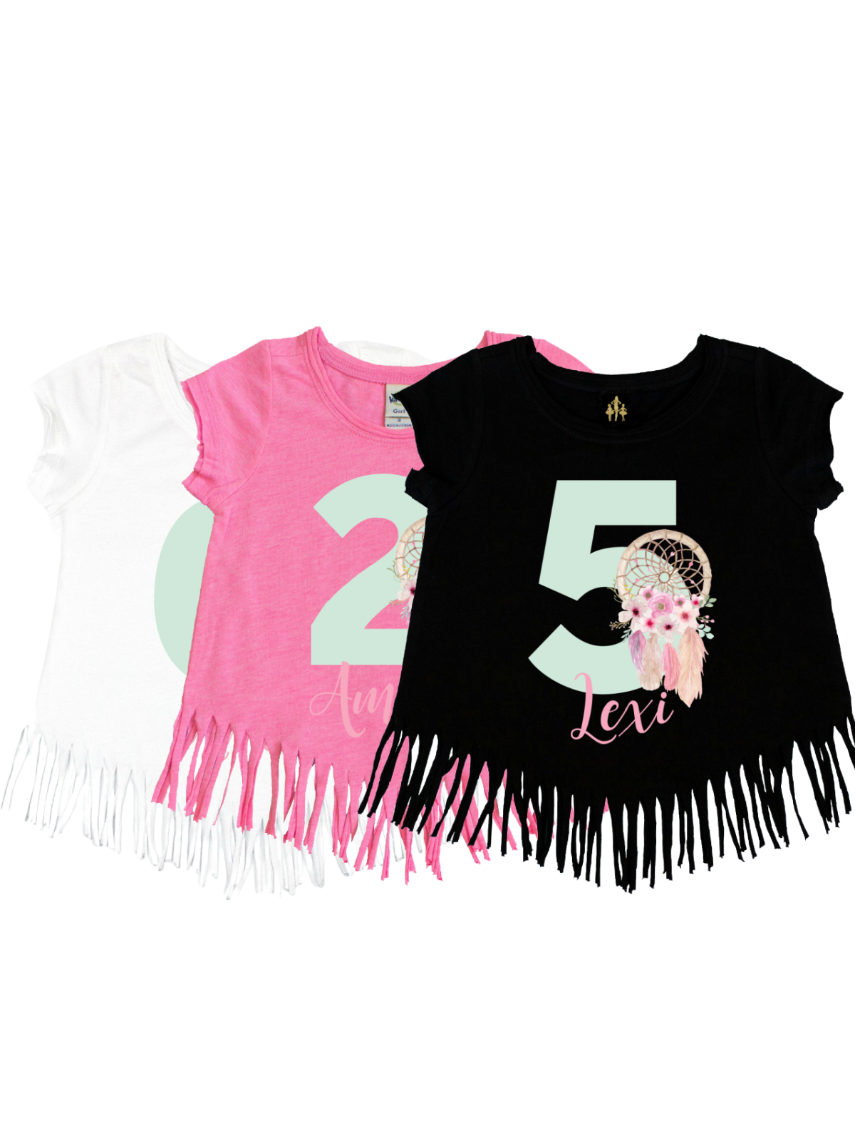 girls fringe dreamcatcher shirt