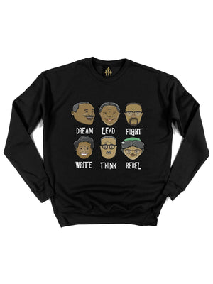 African American Activists Black History Sweatshirt for Adults