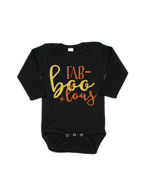 Long sleeve Fab-BOO-lous infant Halloween bodysuit
