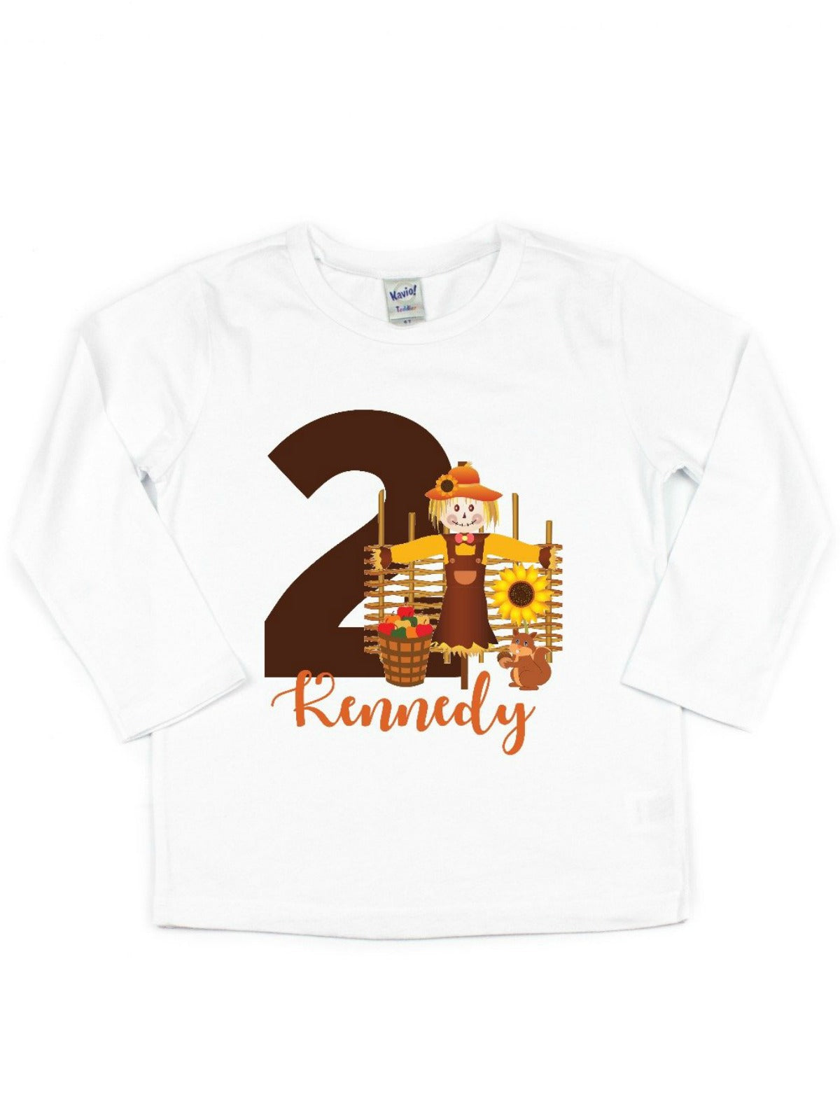 girls personalized fall birthday shirt