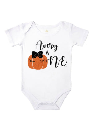 Personalized Pumpkin ONE Birthday Outfit