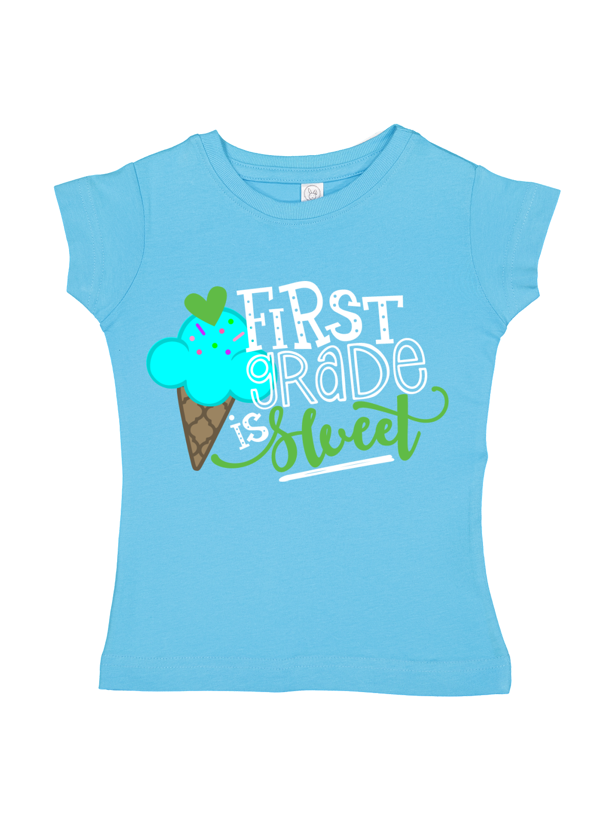 First Grade is Sweet Girls Light Blue Shirt