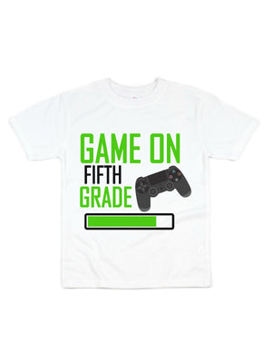 game on fifth grade boys school shirt