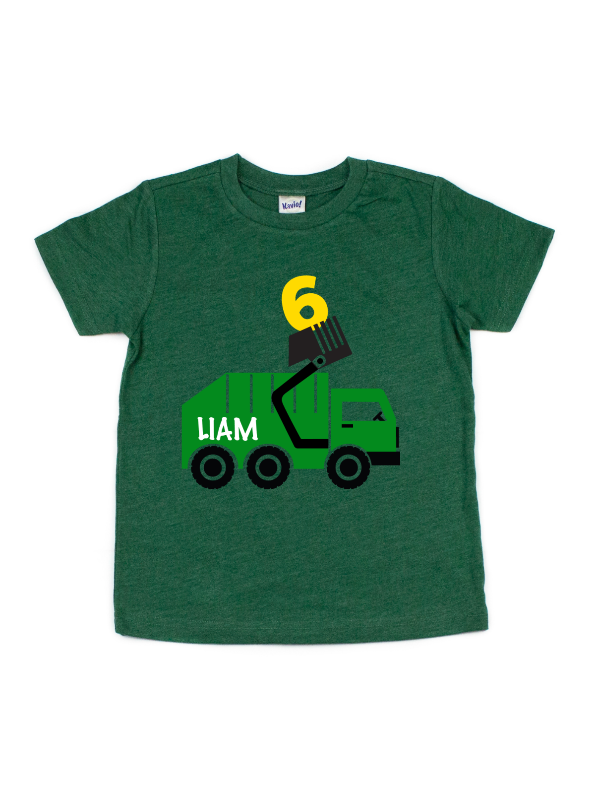 garbage truck kids birthday shirts