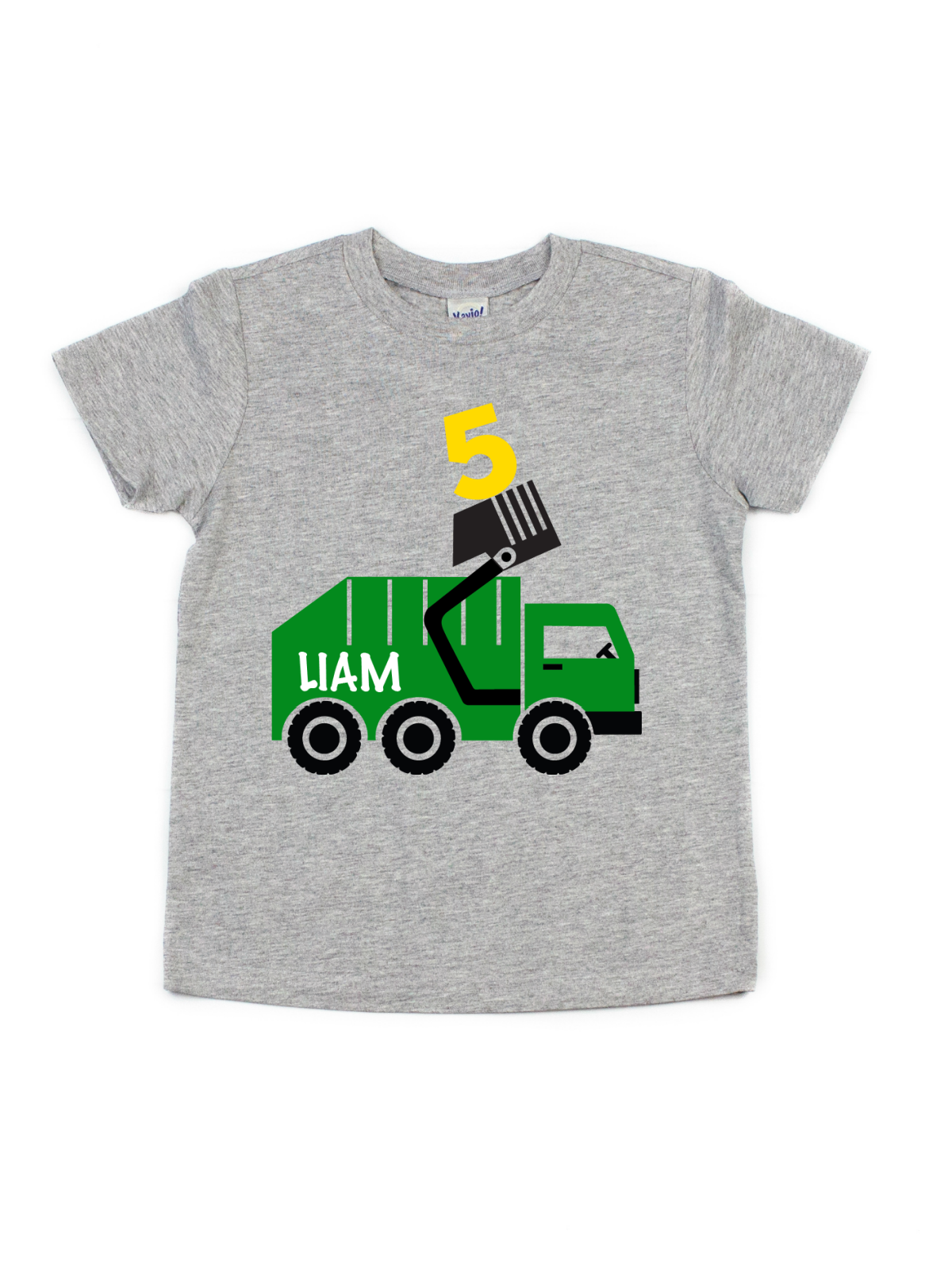 recycle truck shirt in heather gray