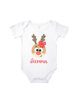 personalized baby girl Christmas outfit