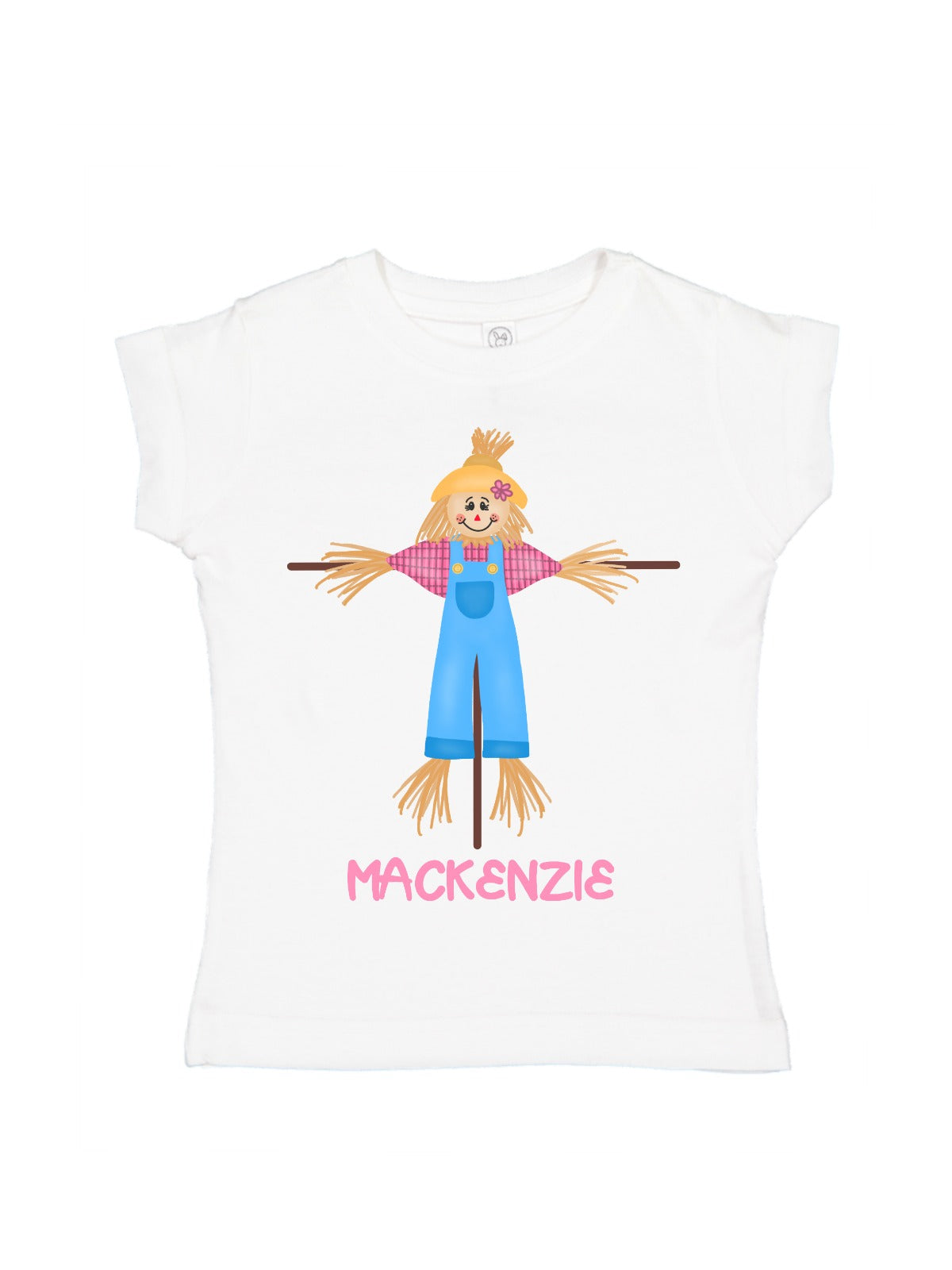 girls personalized scarecrow shirt