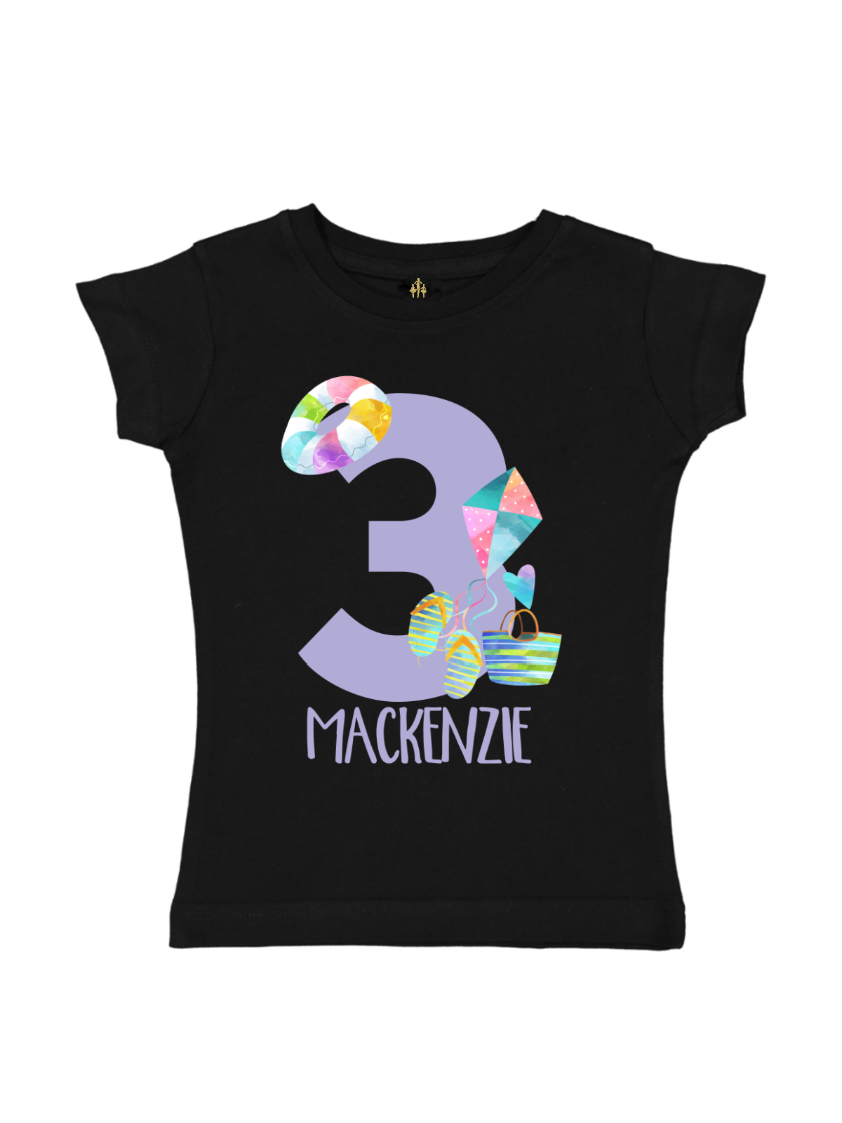 girls personalized beach birthday shirt