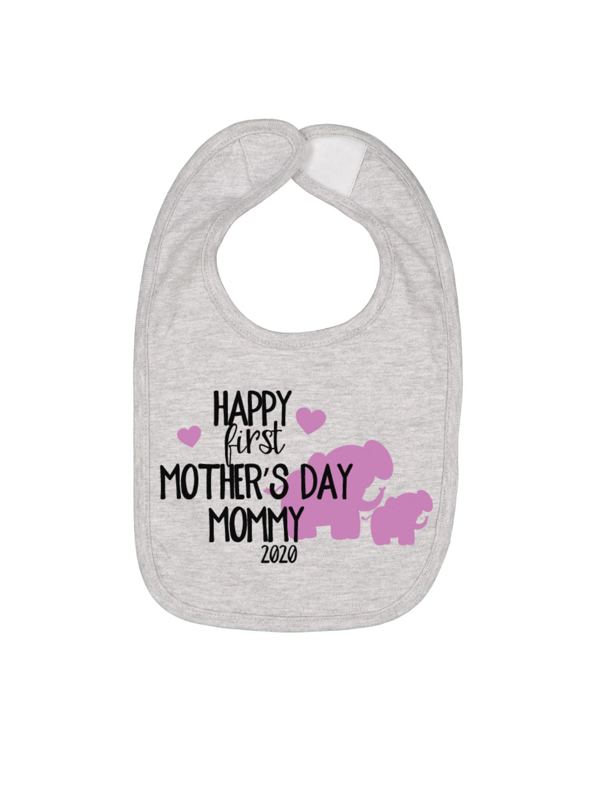 happy first mother's day mommy 2020 baby bib