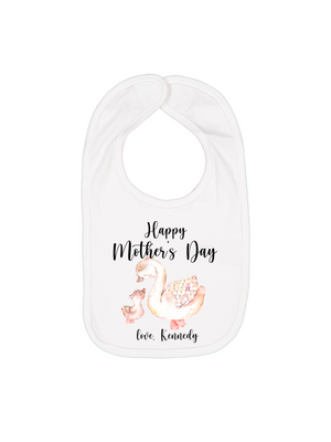 happy mother's day first personalized baby bib