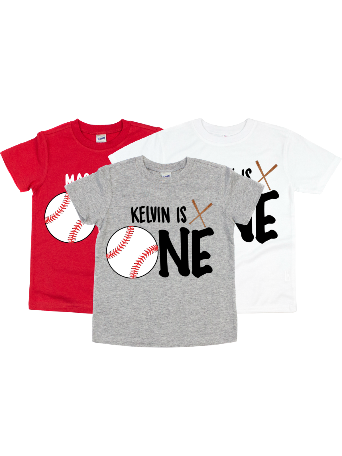 first birthday ONE baseball shirts