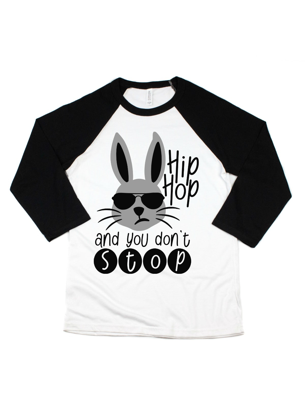 Hip Hop and You Don't Stop Kids White and Black Easter T-Shirt