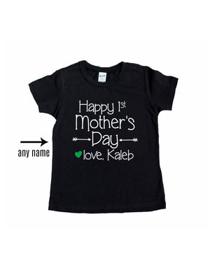 Happy 1st Mother's Day Baby Boys Tee