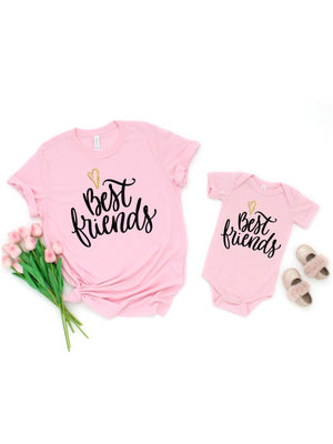 mommy and me matching best friends shirts for mother and daughter